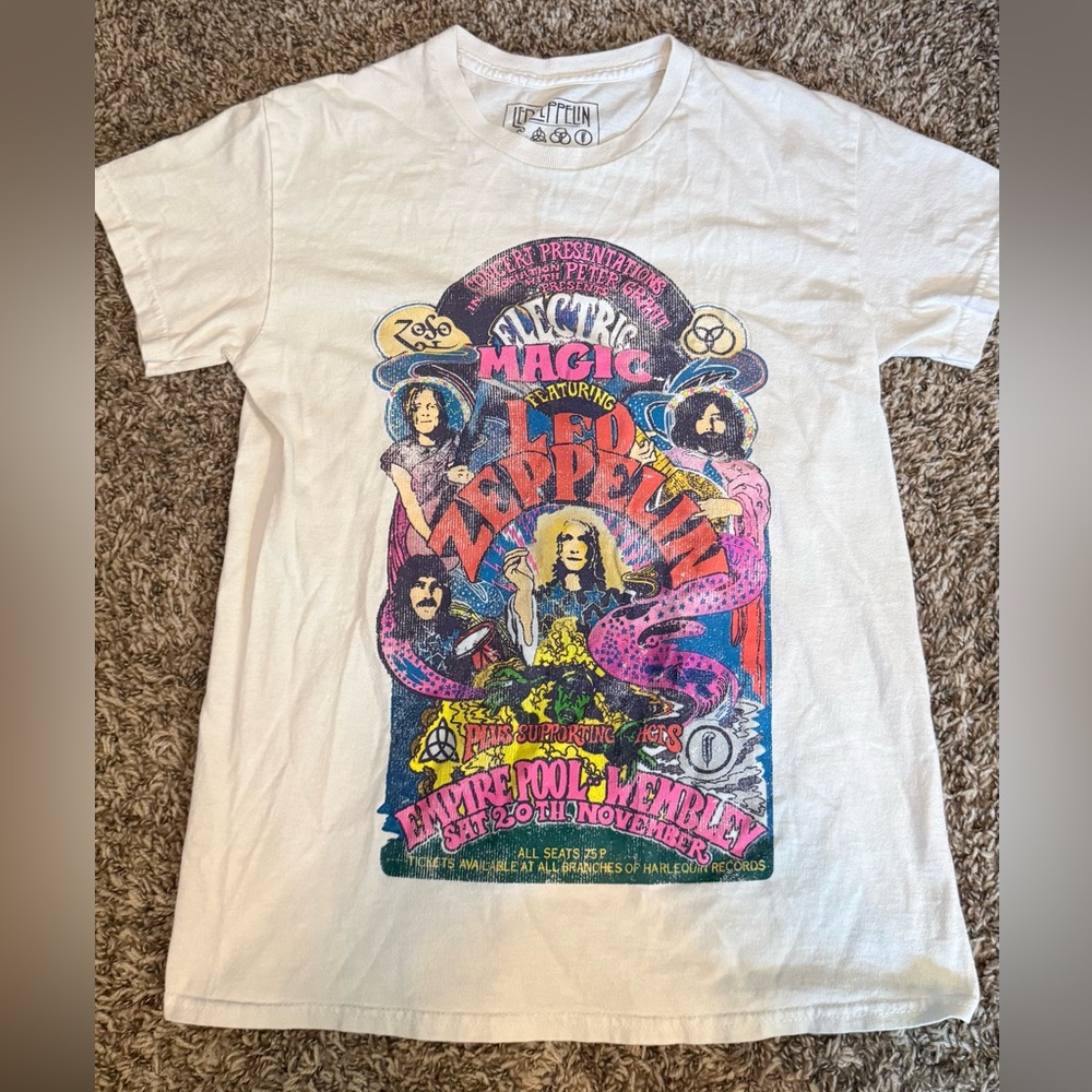 Led Zeppelin Graphic Tee - White